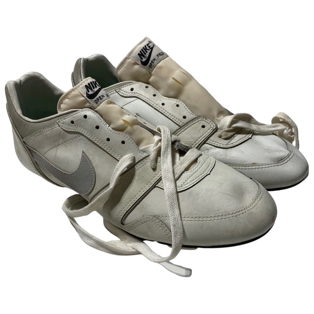 Nike Vintage Open Field Football Cleat Shoes Mens Size 13 Rare 80’s White